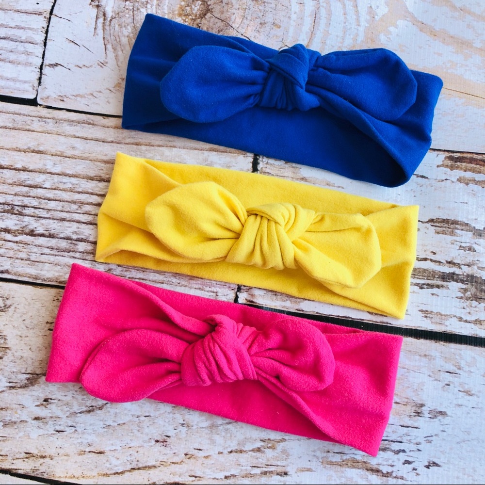 Fleece Baby Headwrap Set - 0-12M